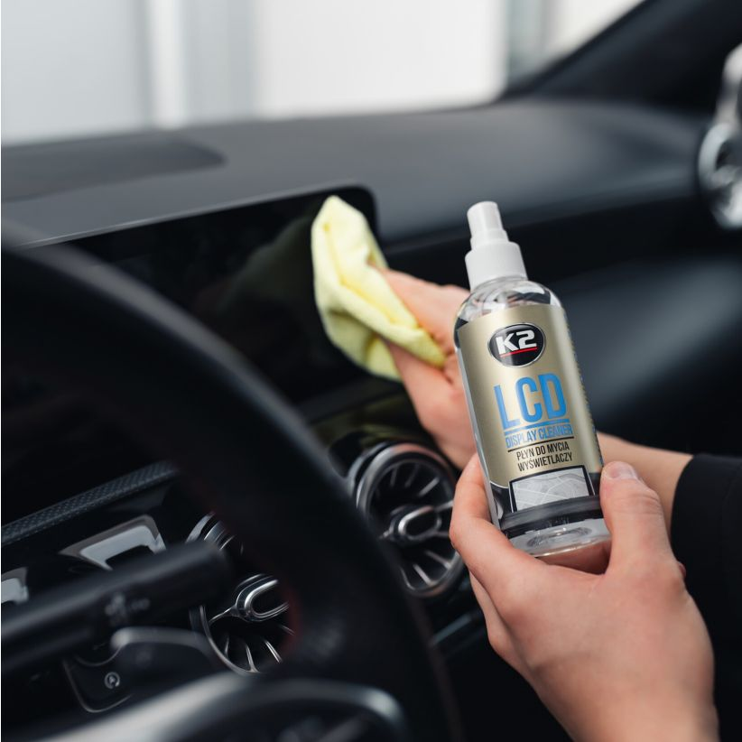 K2 LCD PŁYN DO CZYSZCZENIA EKRANÓW MATRYC LCD LED GPS OLED + MIKROFIBRA