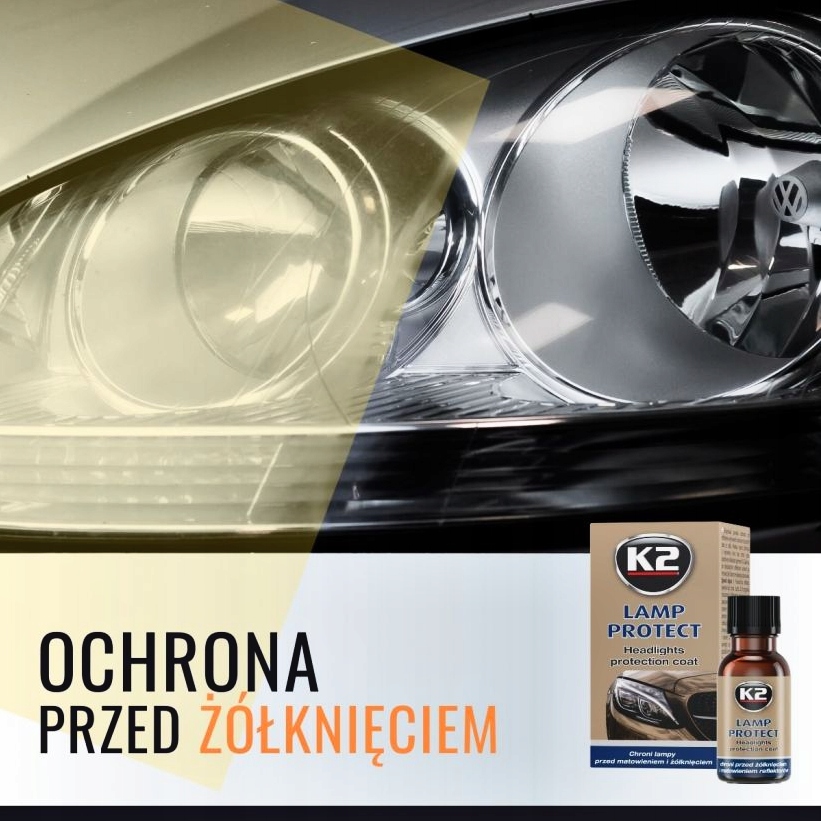 K2 LAMP PROTECT POWŁOKA OCHRONNA DO LAMP POWŁOKA APLIKATOR CHUSTECZKA