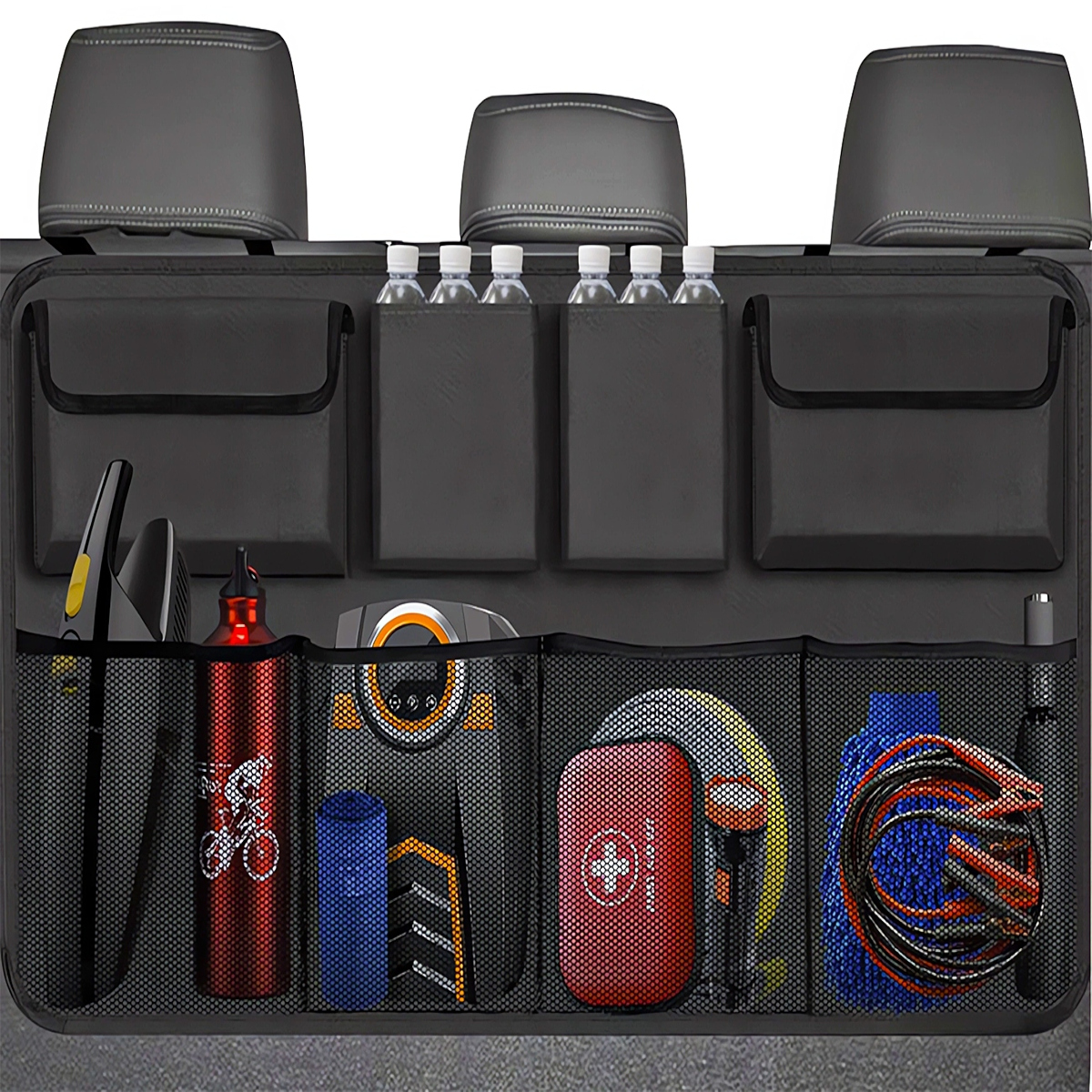 ORGANIZER SAMOCHODOWY NA TYŁ Z KIESZENIAMI