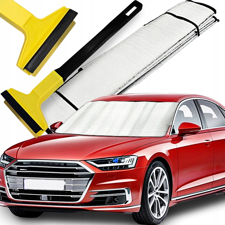 MATA ALUMINIOWA OSŁONA NA SZYBE AUTA 70X200CM SKROBACZKA MURSKA 580L DŁUGA