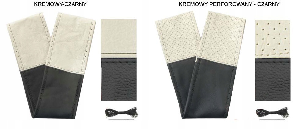 POKROWIEC NA KIEROWNICE ZE SKÓRY BUS VAN SUV TIR