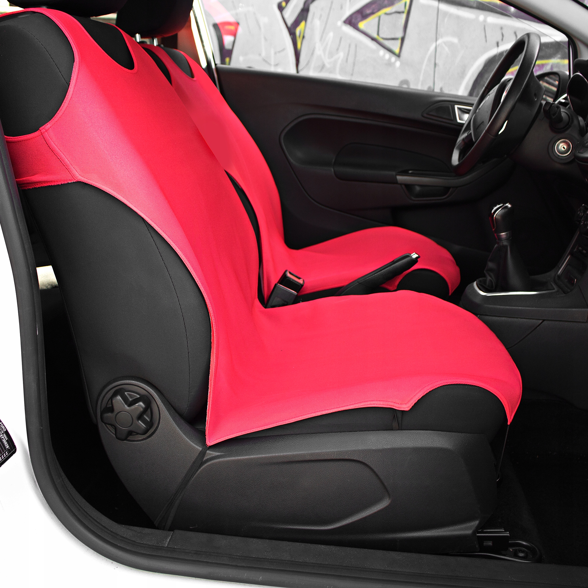 KOSZULKI POKROWCE SAMOCHODOWE TYŁ PRZÓD CZERWONE