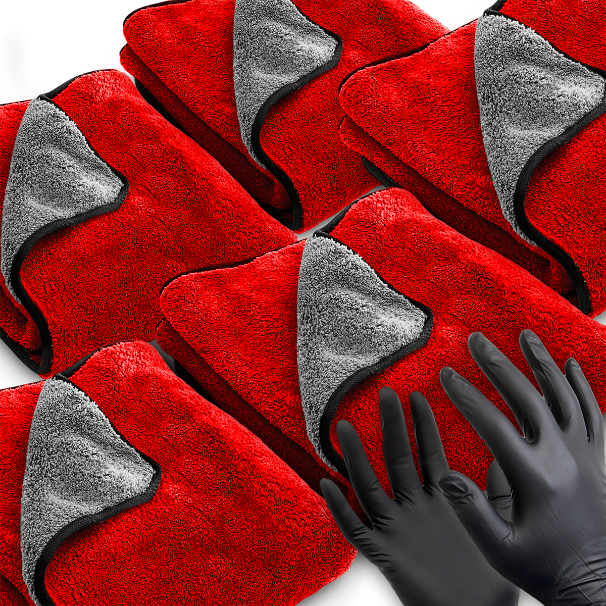 5x RĘCZNIK Z MIKROFIBRY DO OSUSZANIA SAMOCHODU 90x60 XXL ULTRA CHŁONNY