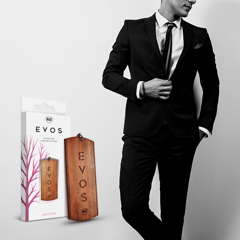 ZESTAW UPOMINKOWY K2 EVOS UNICORN ZAPACH DO SAMOCHODU PERFUMY TORBA PREZENT