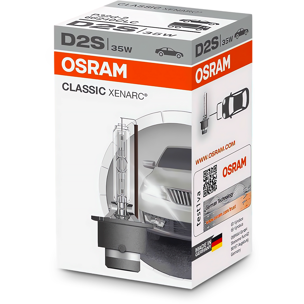 D2S OSRAM Classic Xenarc Żarnik Xenon Żarniki Palnik Ksenon Oryginalny OEM