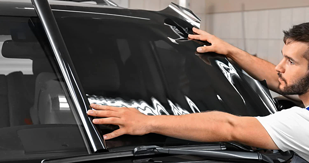 ZESTAW FOLIA DO PRZYCIEMNIANIA SZYB 75% RAKLA KONCENTRAT NOŻYK 300X75CM