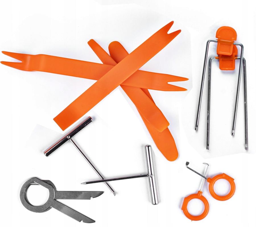 KLUCZE NARZĘDZIA ŚCIĄGACZE DO DEMONTAŻU TAPICERKI