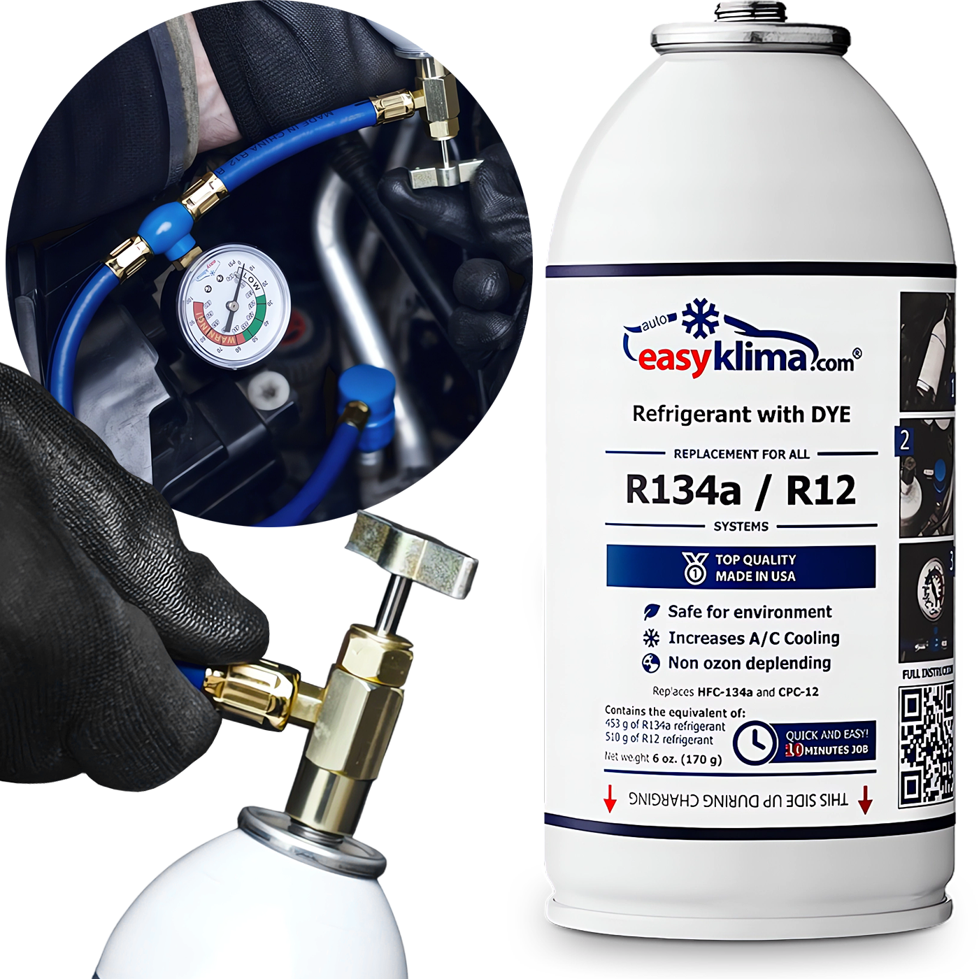 Gaz Do Napełniania Klimatyzacji W Aucie R134A Czynnik Chłodniczy Bezpieczny