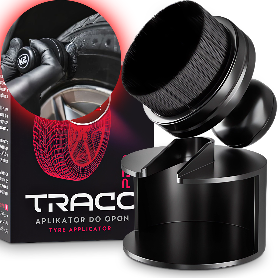 K2 NEORIM 1L PŁYN DO MYCIA FELG SZCZOTKA SIGMA DRESSING DO OPON APLIKATOR