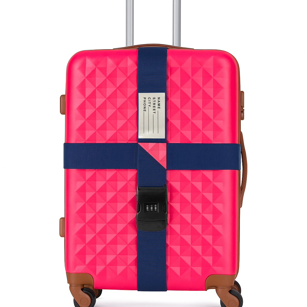 PAS ZABEZPIECZAJĄCY KOD SZYFR DO WALIZKI TORBY BAGAŻU PASEK IDENTYFIKATOR