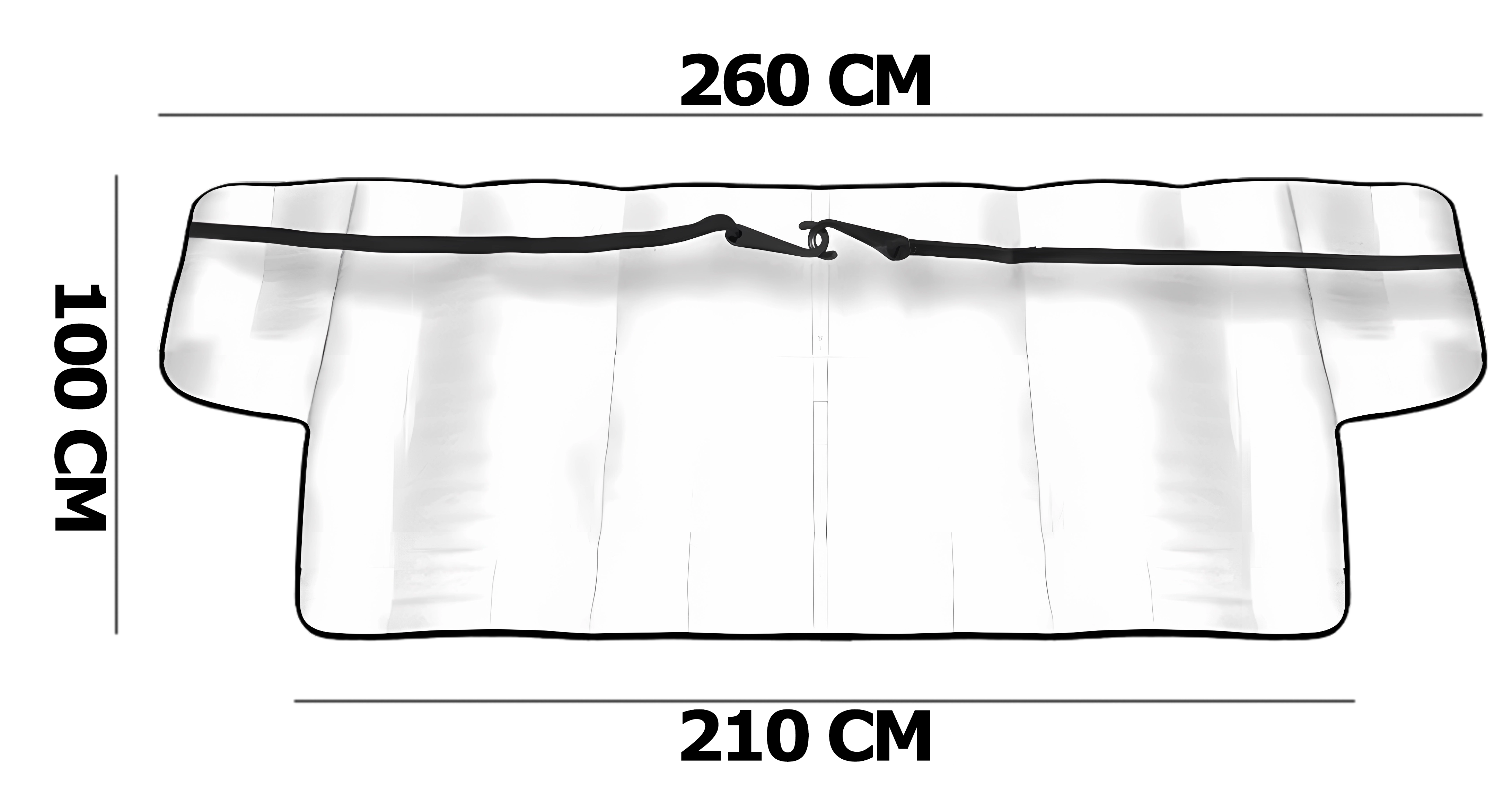 MATA ANTYSZRONOWA NA SZYBĘ DO BUSA 260X100 SKROBACZKA MURSKA 575 DO LODU