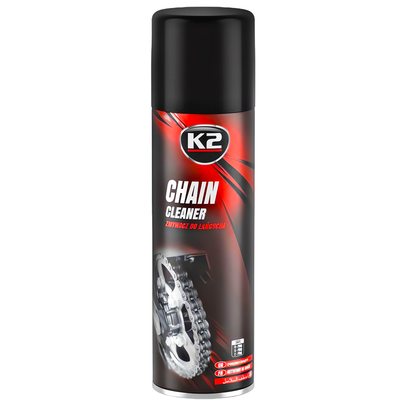 K2 ROAD SUCHY SMAR DO ŁAŃCUCHÓW 400ML + CHAIN CLEANER ZMYWACZ + K2 SZCZOTKA