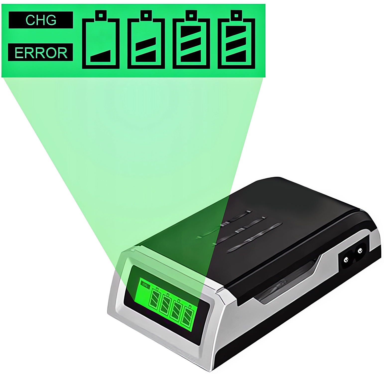 Szybka Ładowarka do Baterii Akumulatorków Paluszków AA i AAA Automatyczna