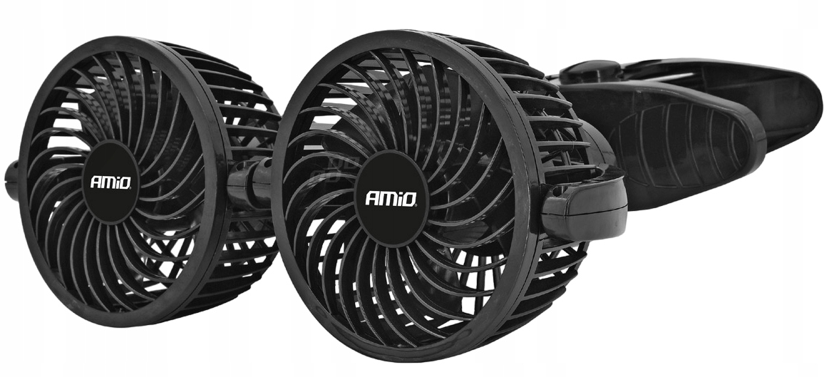 AMiO WIATRAK SAMOCHODOWY WENTYLATOR DO AUTA 24V