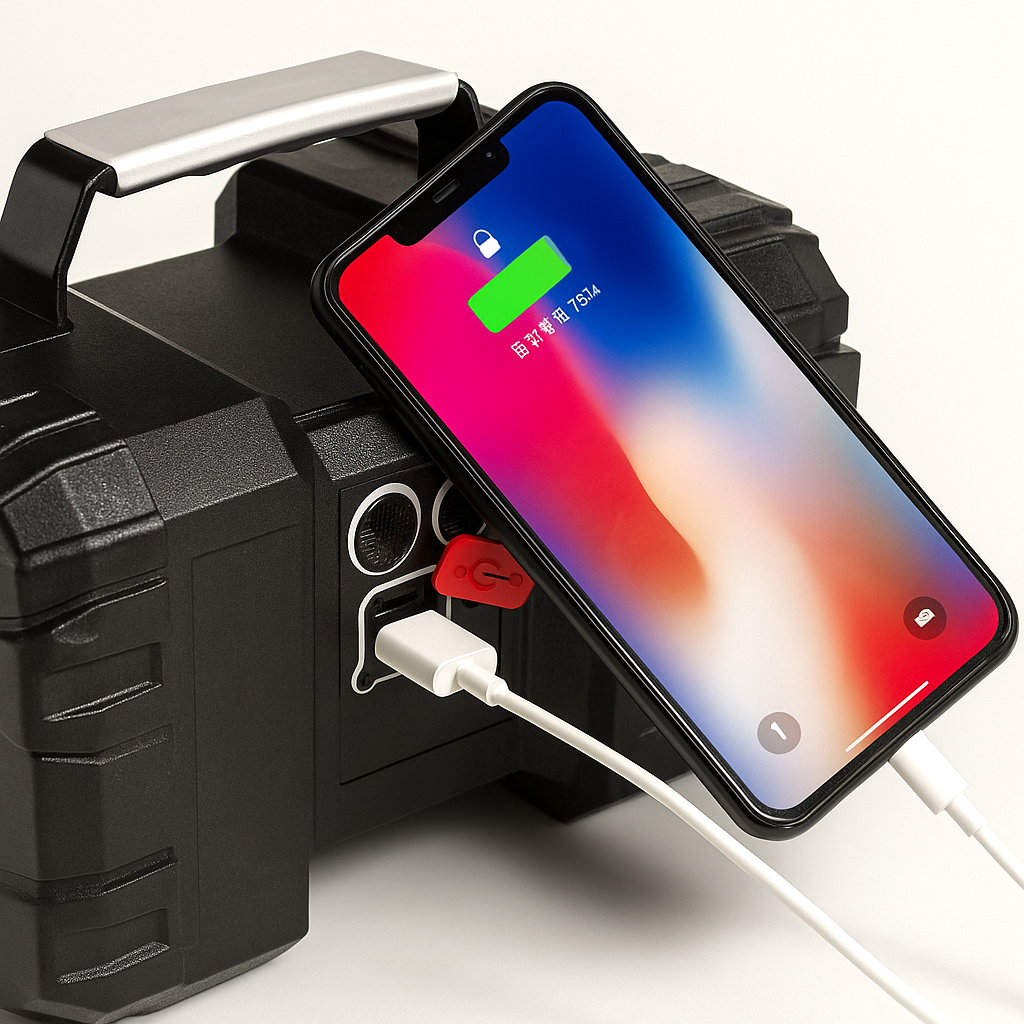 SZPERACZ LATARKA AKUMULATOROWA POWERBANK LED