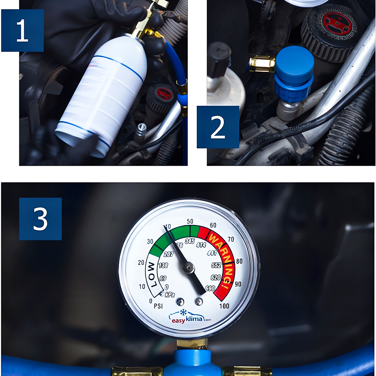 Gaz Do Napełniania Klimatyzacji W Aucie R134A + WĄŻ PRZEWÓD + ADAPTER HP/LP