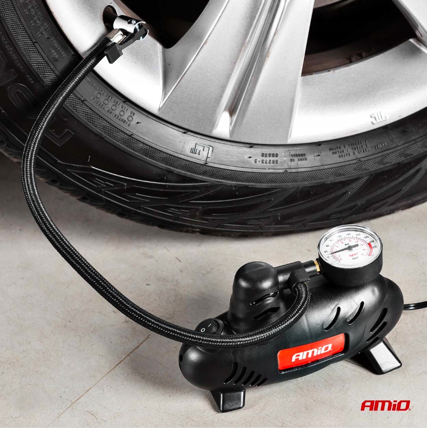 KOMPRESOR SPRĘŻARKA SAMOCHODOWA POMPKA 12V AMIO