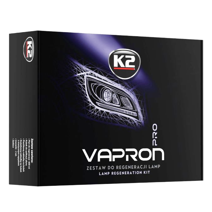 K2 VAPRON CZAJNICZEK DO REGENERACJI LAMP POLEROWANIA LAMP PROTECT POWŁOKA