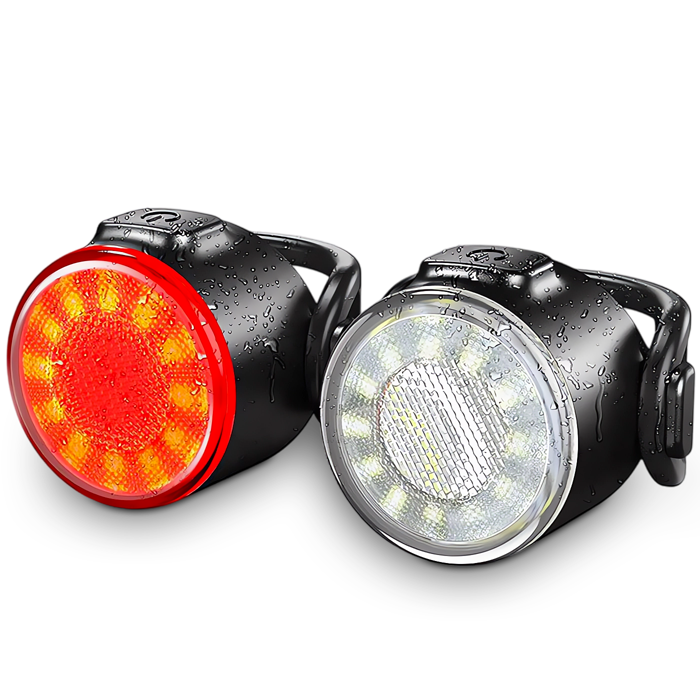 Lampki rowerowe przód tył USB OŚWIETLENIE DO ROWERU NA ROWER AKUMULATOROWE