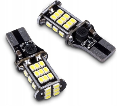 2x Żarówki W16W 30 SMD ŻARÓWKA LED COFANIA WSTECZNE CANBUS 6000K Białe