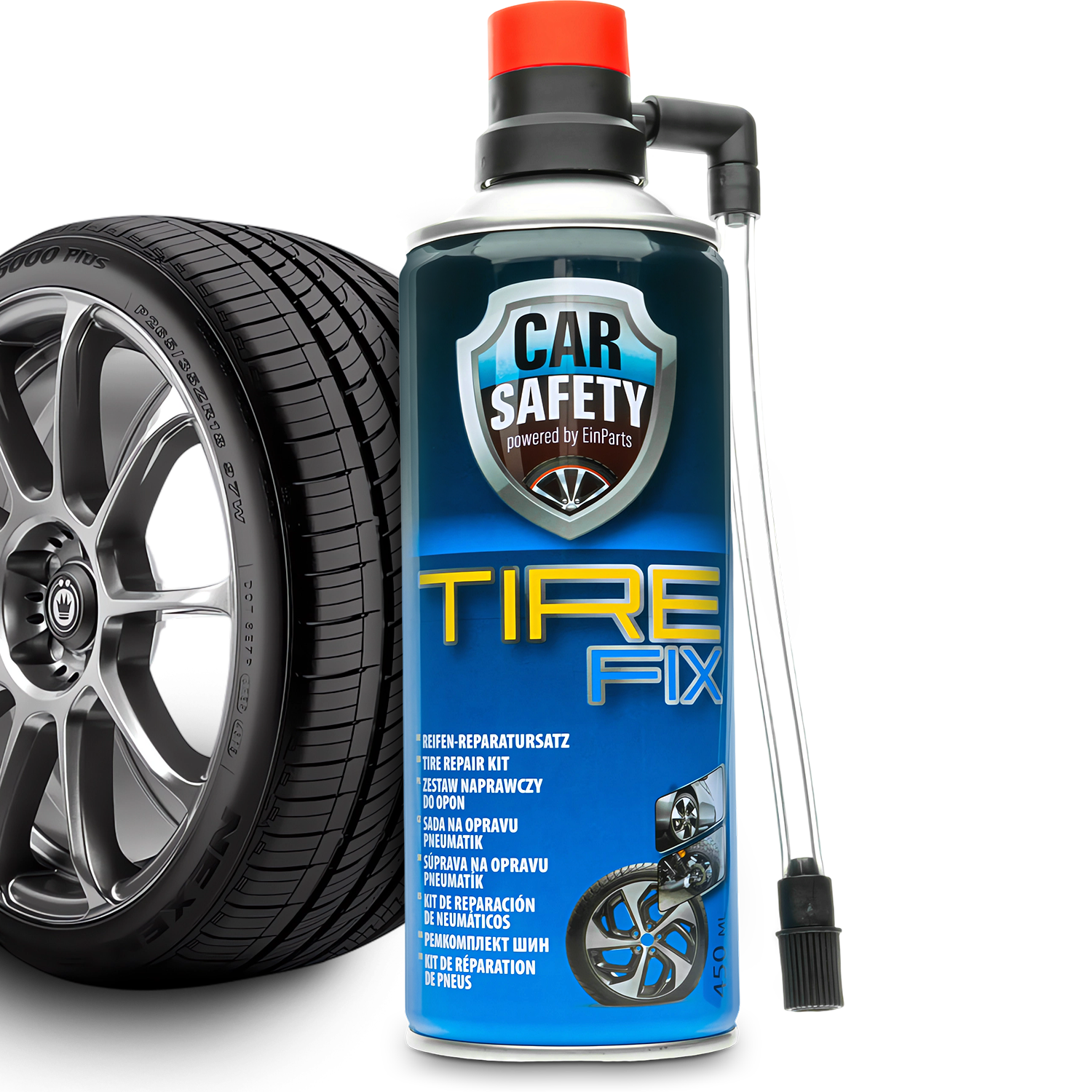 USZCZELNIACZ DO OPON AEROZOL DO POMPOWANIA ZESTAW NAPRAWCZY 450ML SPRAY