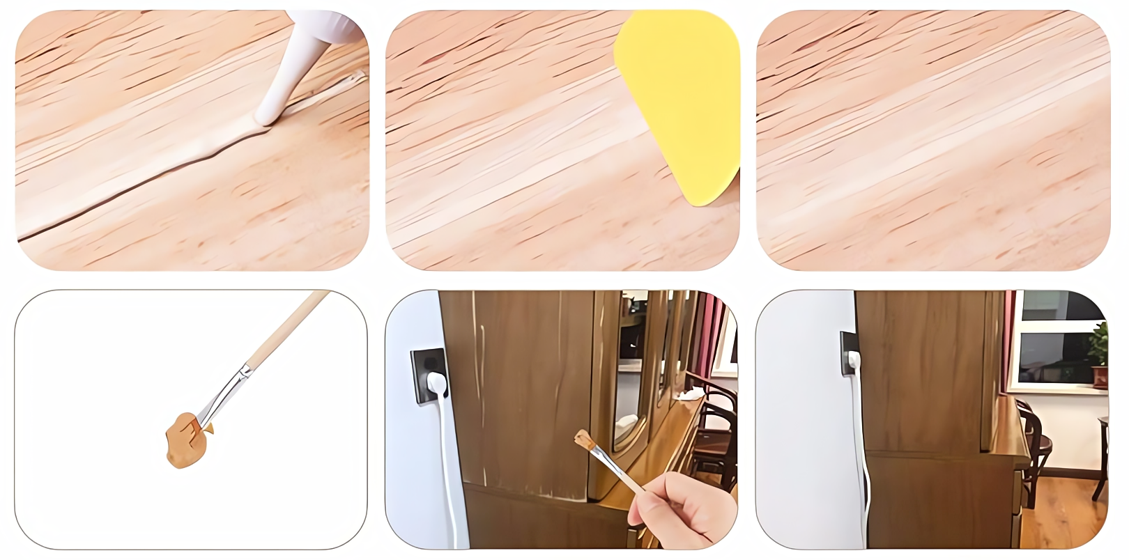 MEGA DUŻY ZESTAW NAPRAWCZY DO PANELI MEBLI NAPRAWY RYS DREWNA DRZWI OKIEN