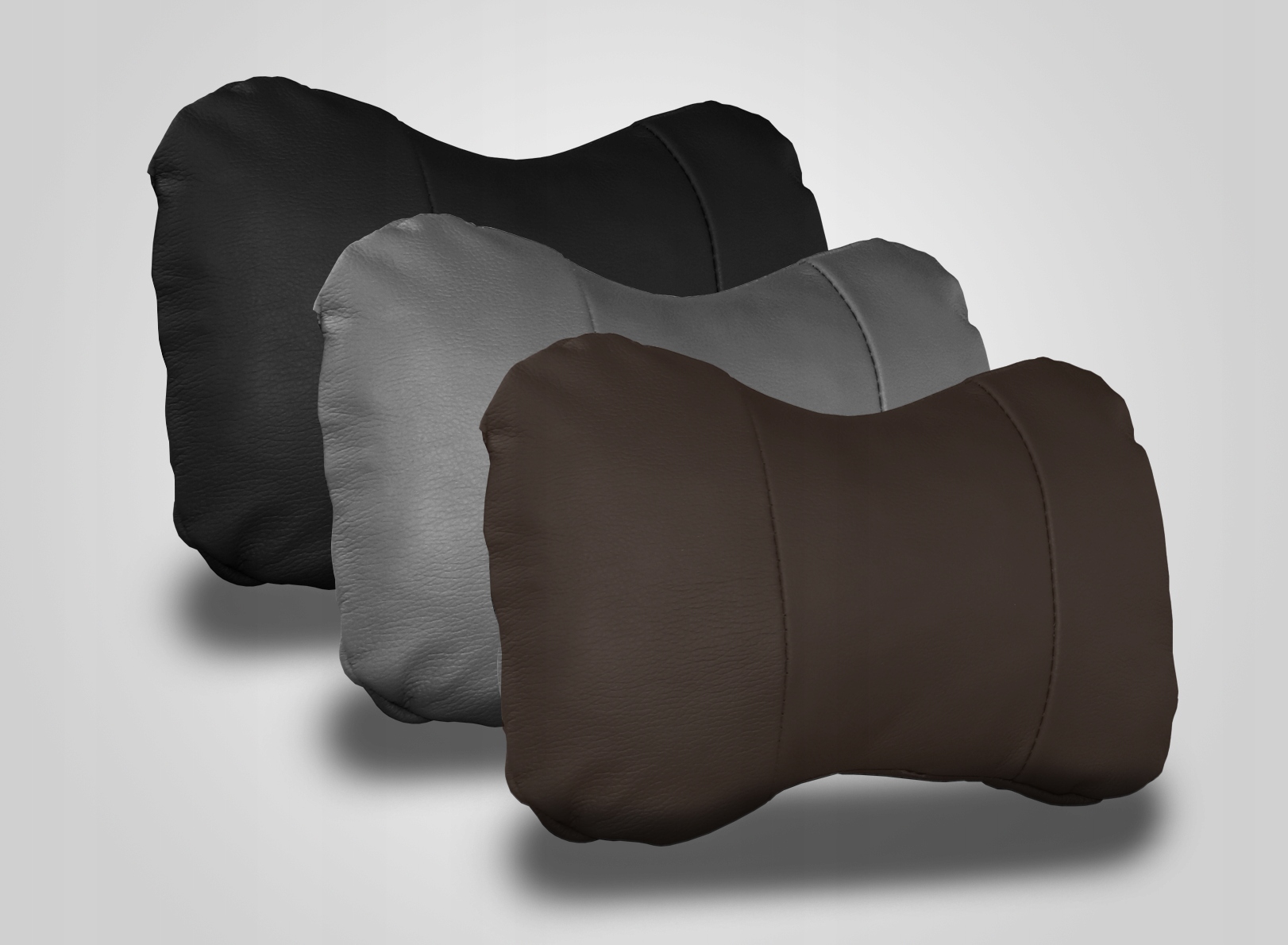 PODUSZKA NA ZAGŁÓWEK DO AUTA POD KARK SKÓRA