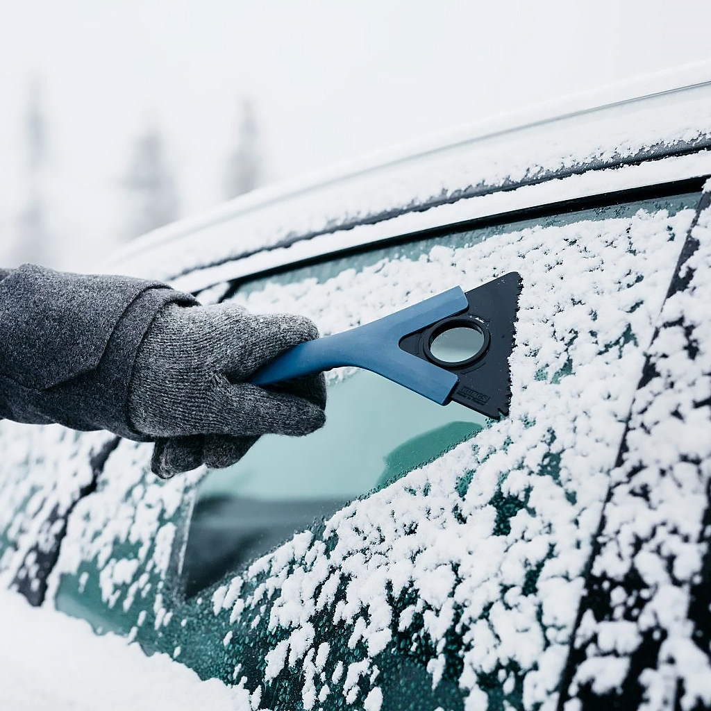 SKROBACZKA DO SZYB LODU SKROBAK KUNGS ŚCIĄGACZKA WODY PARY 14CM 2X FIBRA