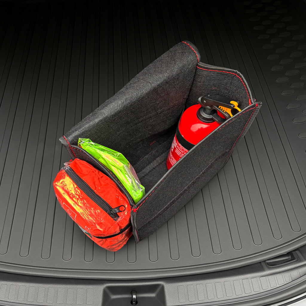 2X TORBA DO BAGAŻNIKA SAMOCHODU KUFER ORGANIZER ETUI RZEPY UCHWYTY FILC