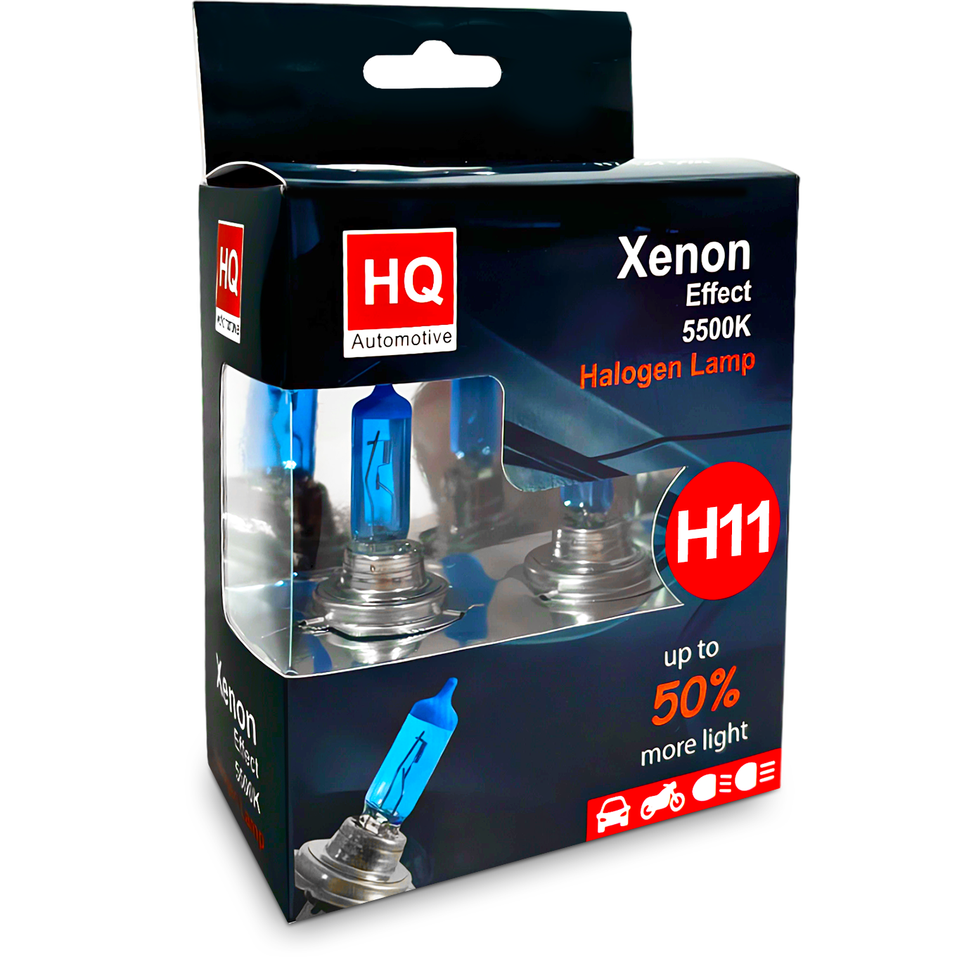 Żarówki HQ Automotive H11 Mocne Efekt LED +50% Światła Xenon Effect OEM
