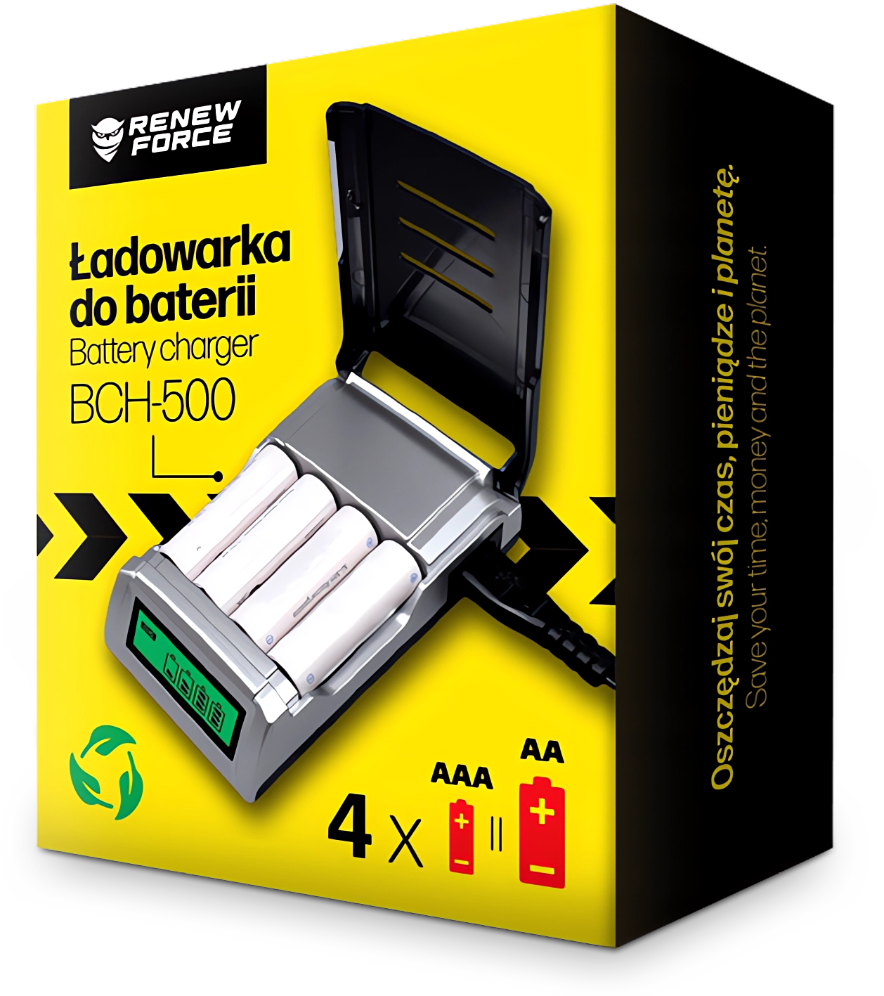 Szybka Ładowarka do Baterii Akumulatorków Paluszków AA i AAA Automatyczna