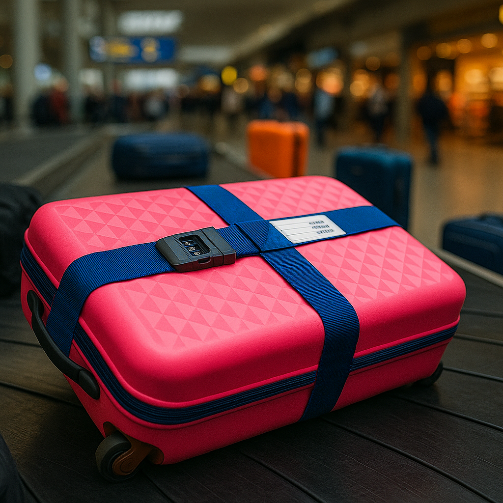 PAS ZABEZPIECZAJĄCY KOD SZYFR DO WALIZKI TORBY BAGAŻU PASEK IDENTYFIKATOR