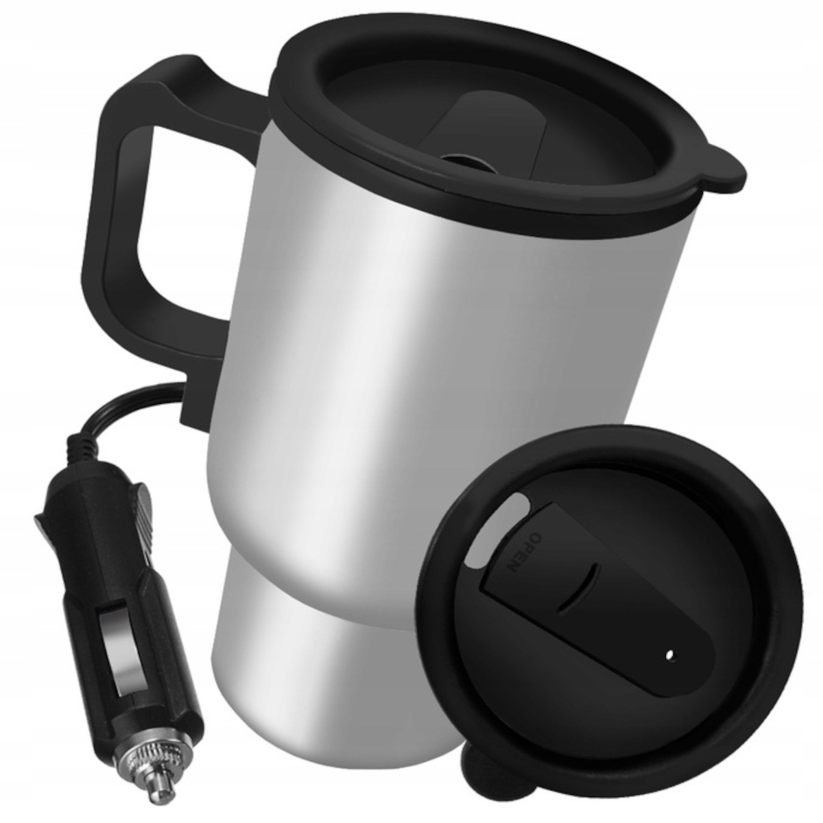 KUBEK TERMICZNY TERMOS 400ML WYCIECZKĘ AUTA SZKOŁY