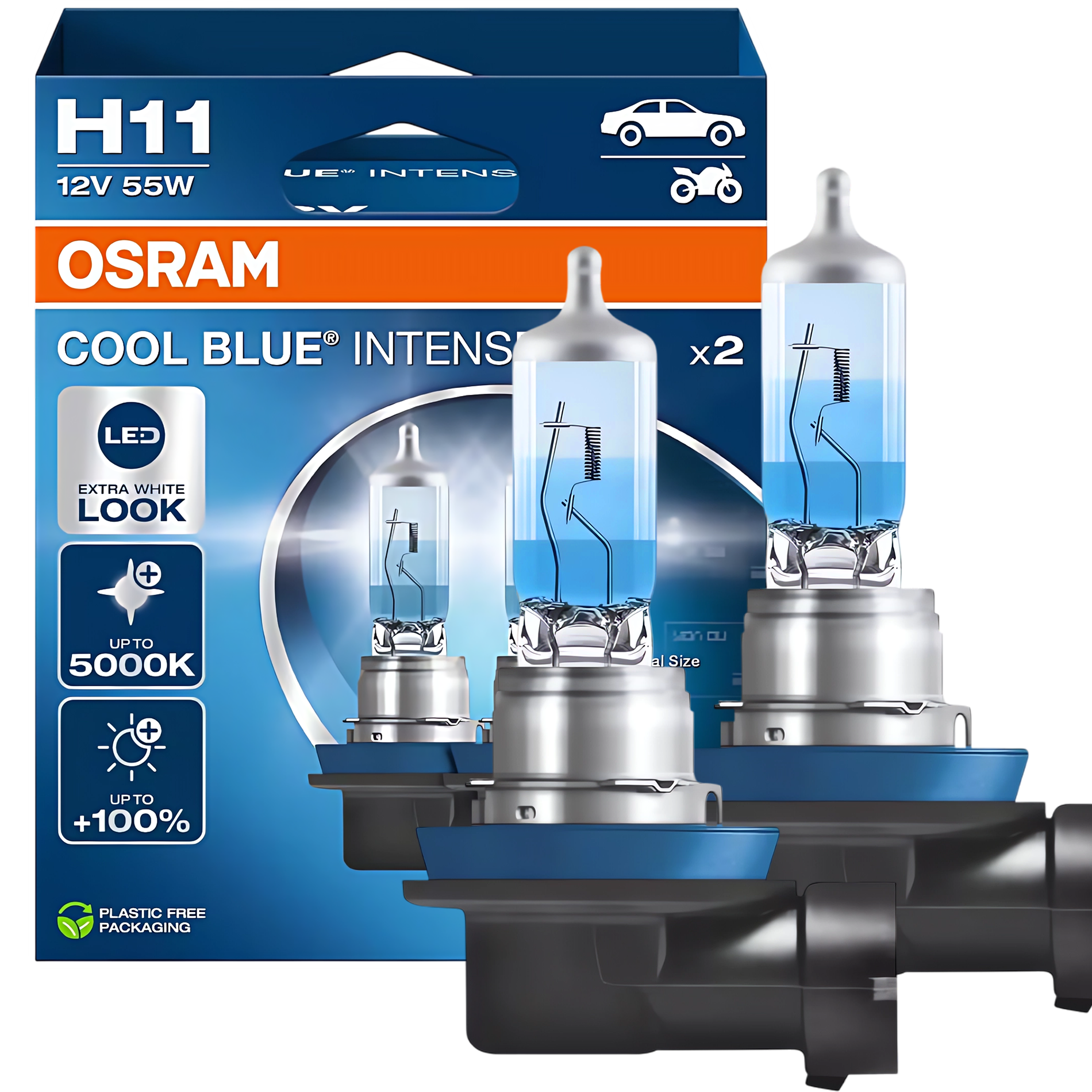 ŻARÓWKI OSRAM H11 5000K COOL BLUE INTENSSE NEXT