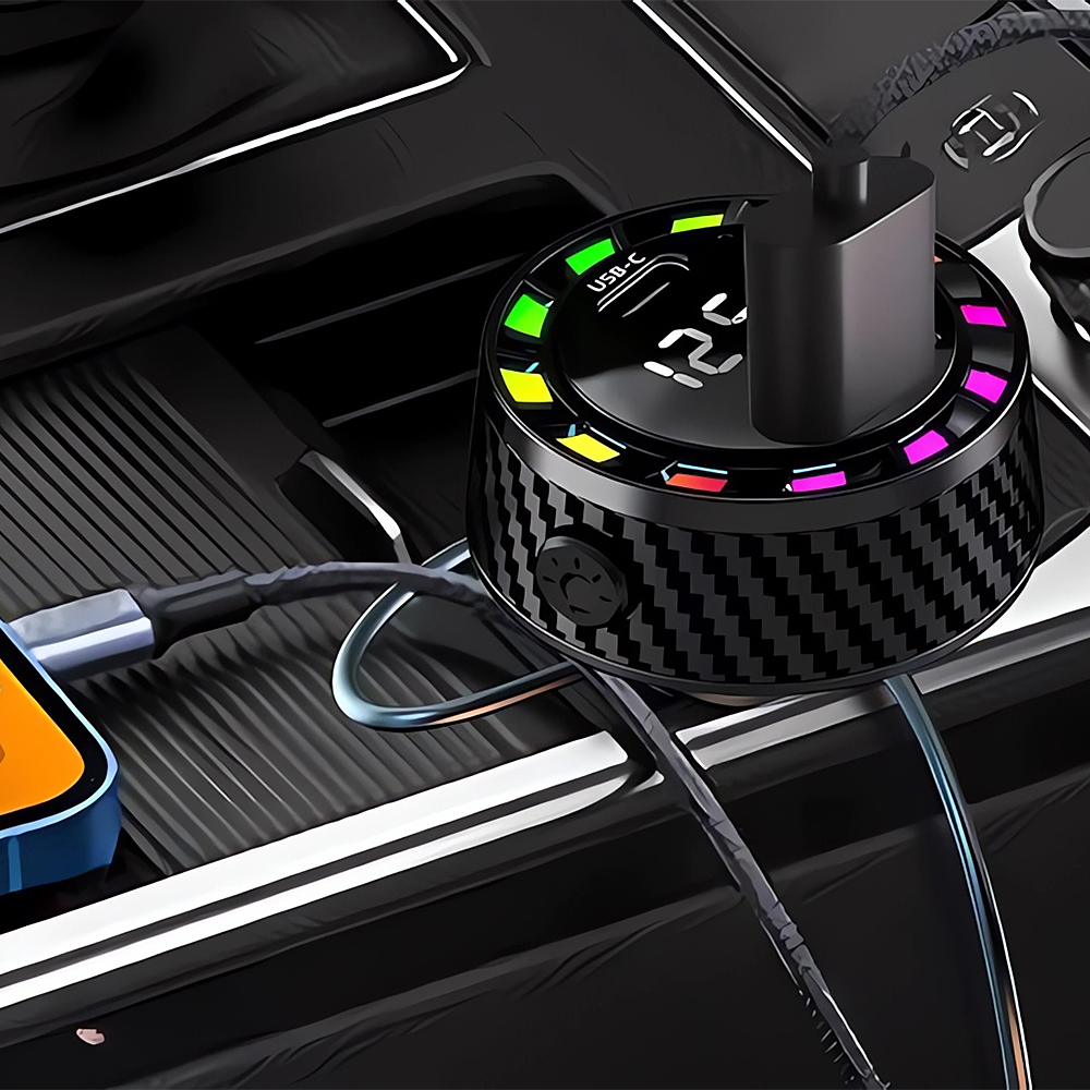 ŁADOWARKA SAMOCHODOWA USB-C 15W USB-A 15W DO GNIAZDA ZAPALNICZKI SZYBKA