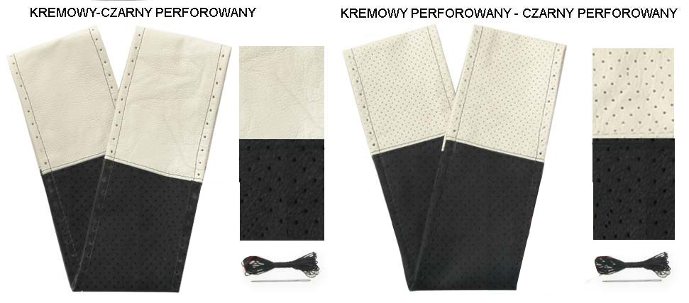 POKROWIEC NA KIEROWNICE ZE SKÓRY BUS VAN SUV TIR