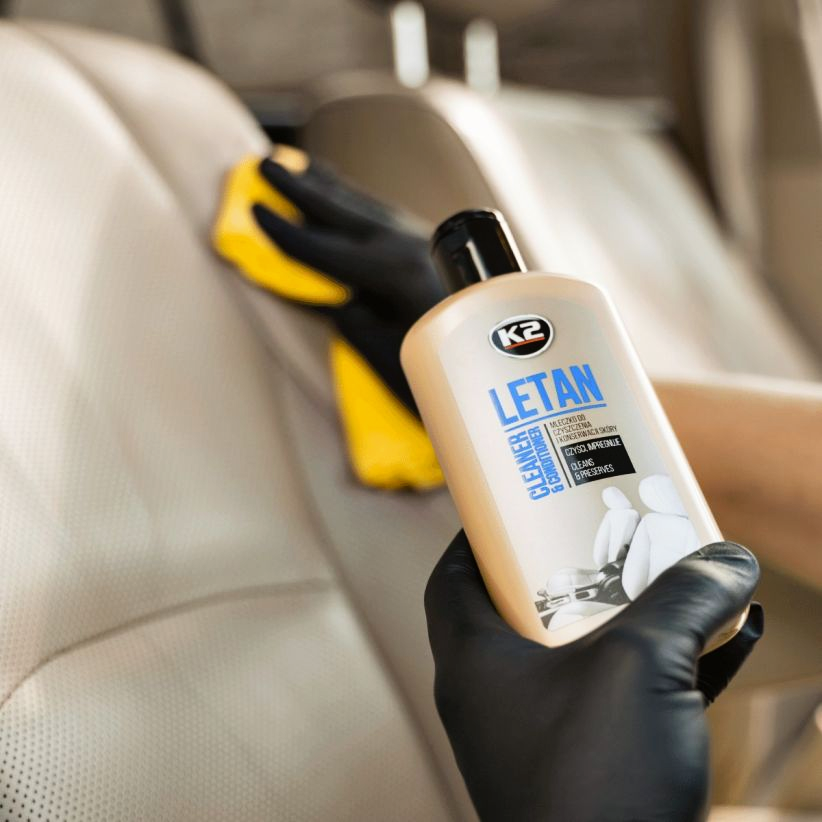 K2 LETAN ZESTAW DO CZYSZCZENIA REGENERACJI I KONSERWACJI SKÓRY + APLIKATOR