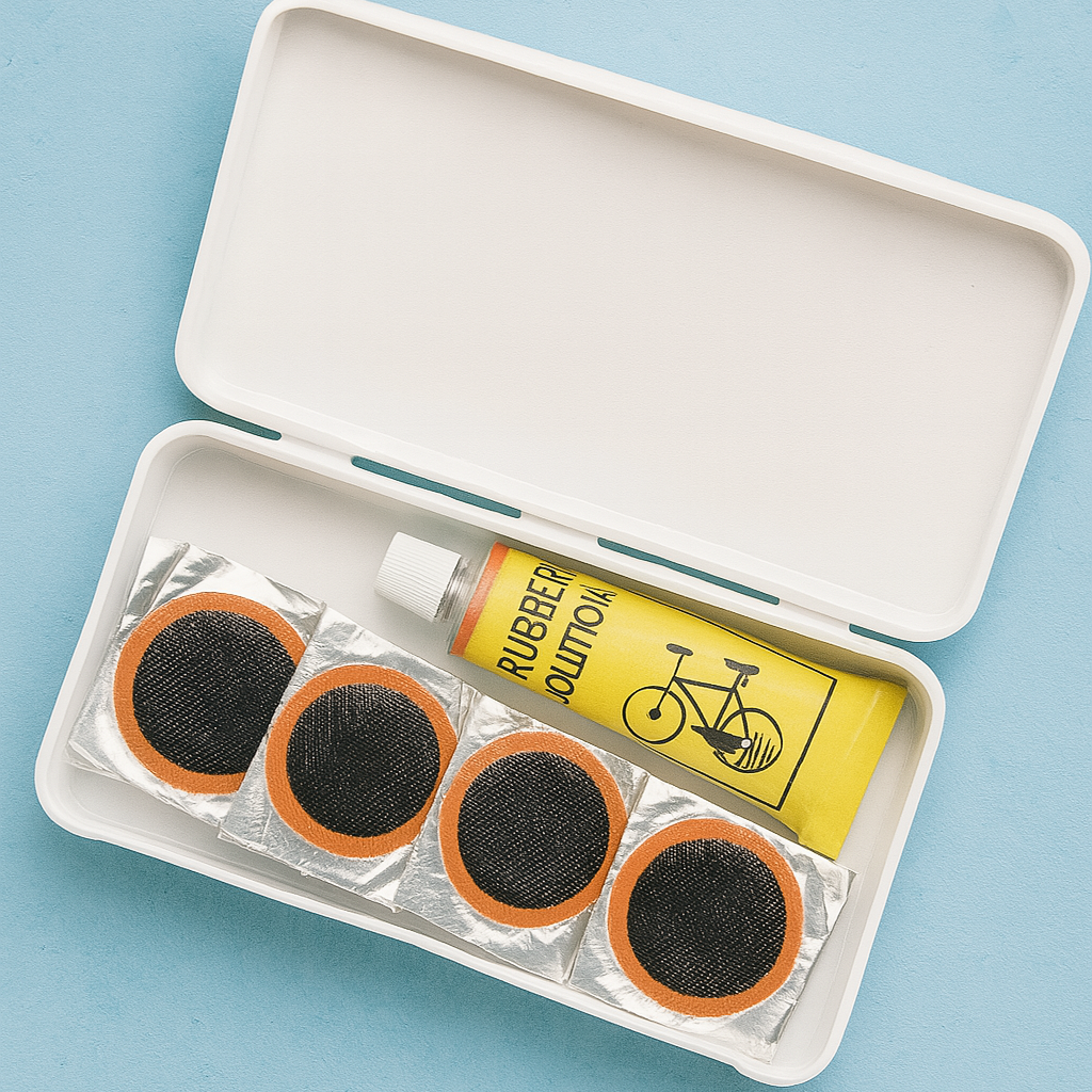 ZESTAW NAPRAWCZY DO ROWERU PODSTAWOWE NARZĘDZIA POMPKA ŁATKI KLUCZE 21w1