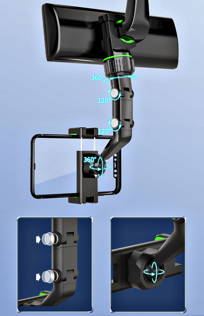 UCHWYT NA LUSTERKO WSTECZNE DO SMARTFONA REGULACJA