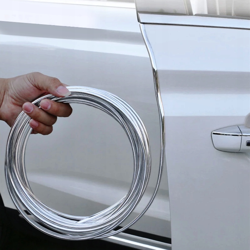 KEDRA LISTWA RANTOWA OZDOBNA Z KLEJEM CHROM 15 m