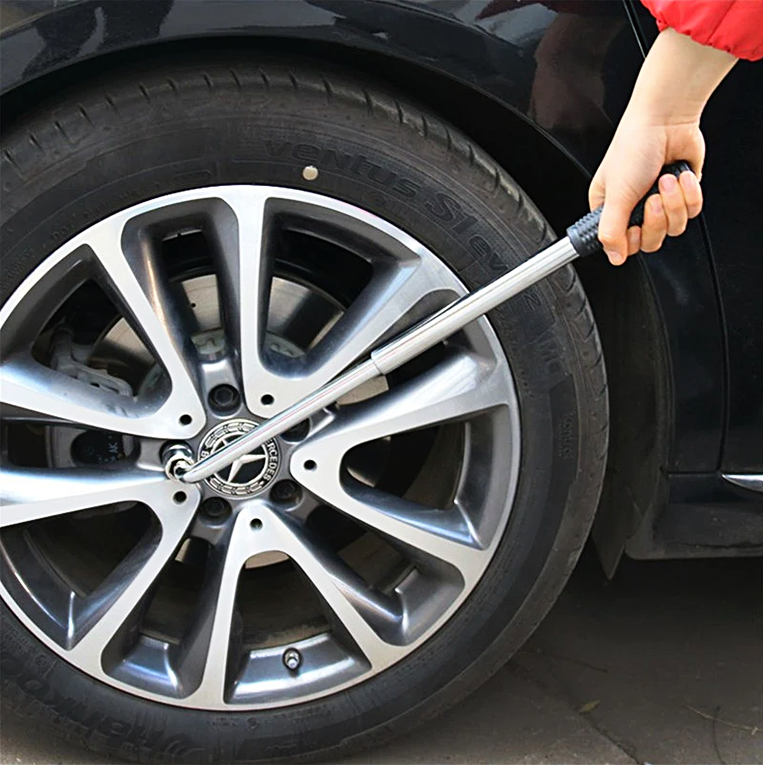 Klucz Teleskopowy Do Kół Podnośnik Lewarek Trapez Rękawiczki Z Latarką LED