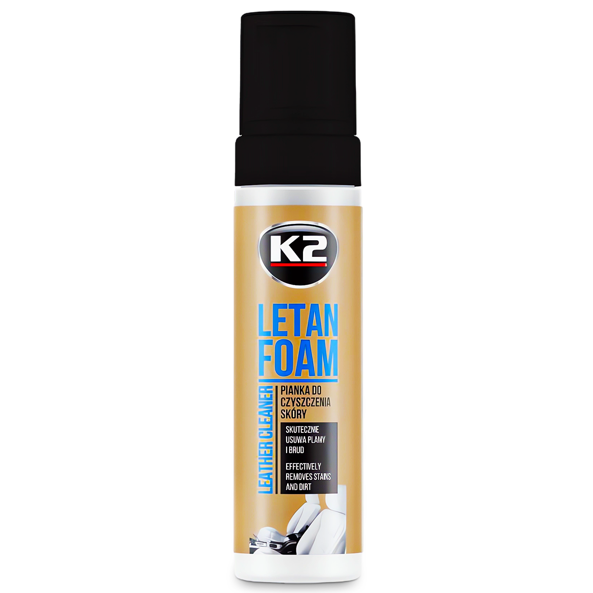 K2 LETAN FOAM 200ml Pianka Do dogłębnego Czyszczenia Mycia Skóry Środek