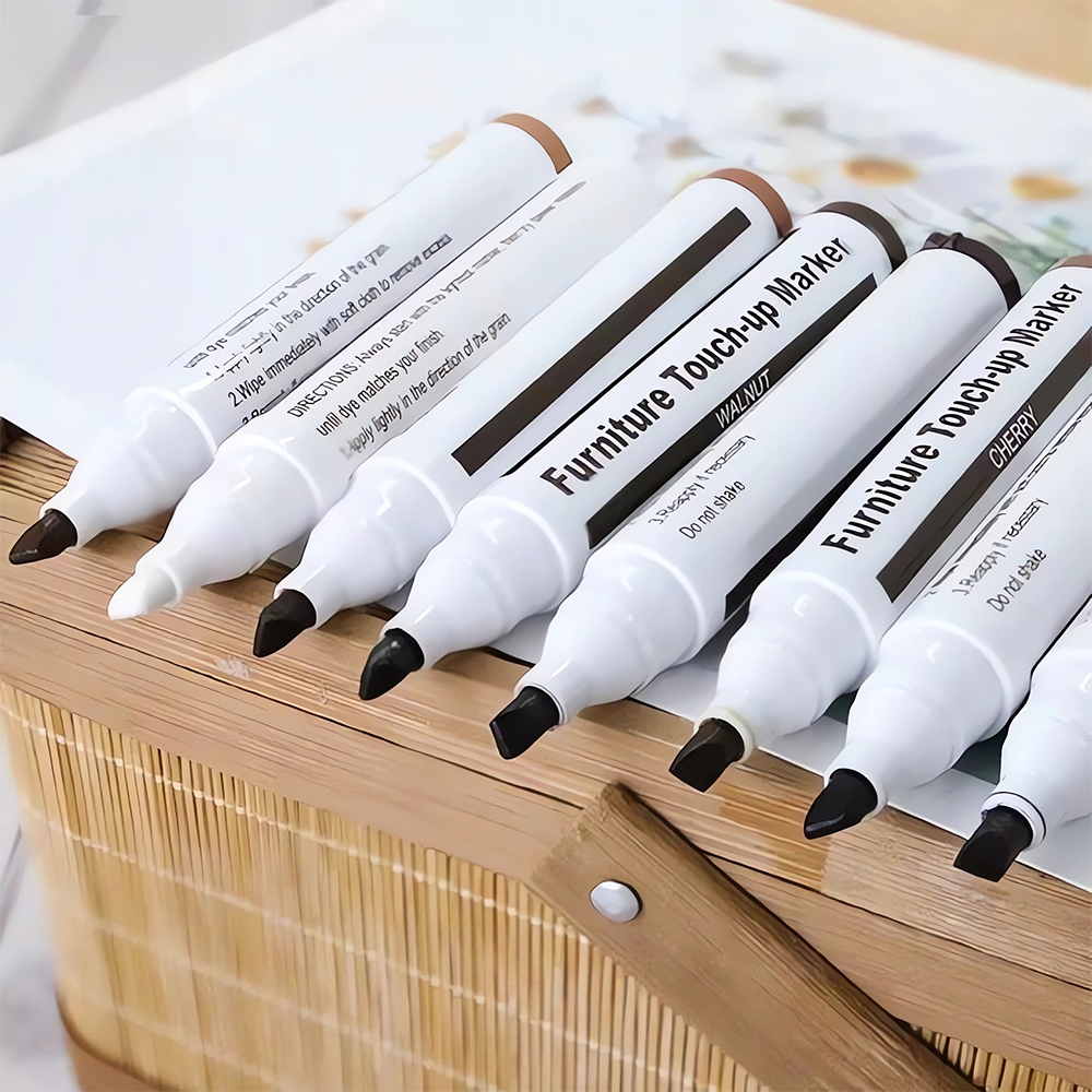 ZESTAW DO NAPRAWY RYS MEBLI DREWNIANYCH MARKARAMI PANELI DRZWI 8 SZT WOSK