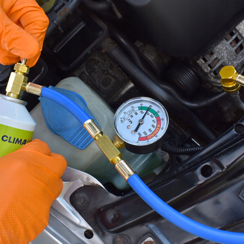 GAZ NABIJANIA KLIMATYZACJI AUT Z R134a CZYNNIK USZCZELNIACZ 4w1 + WĄŻ