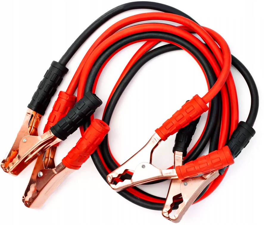 KABLE PRZEWODY ROZRUCHOWE 900A 6 METRÓW SOLIDNE