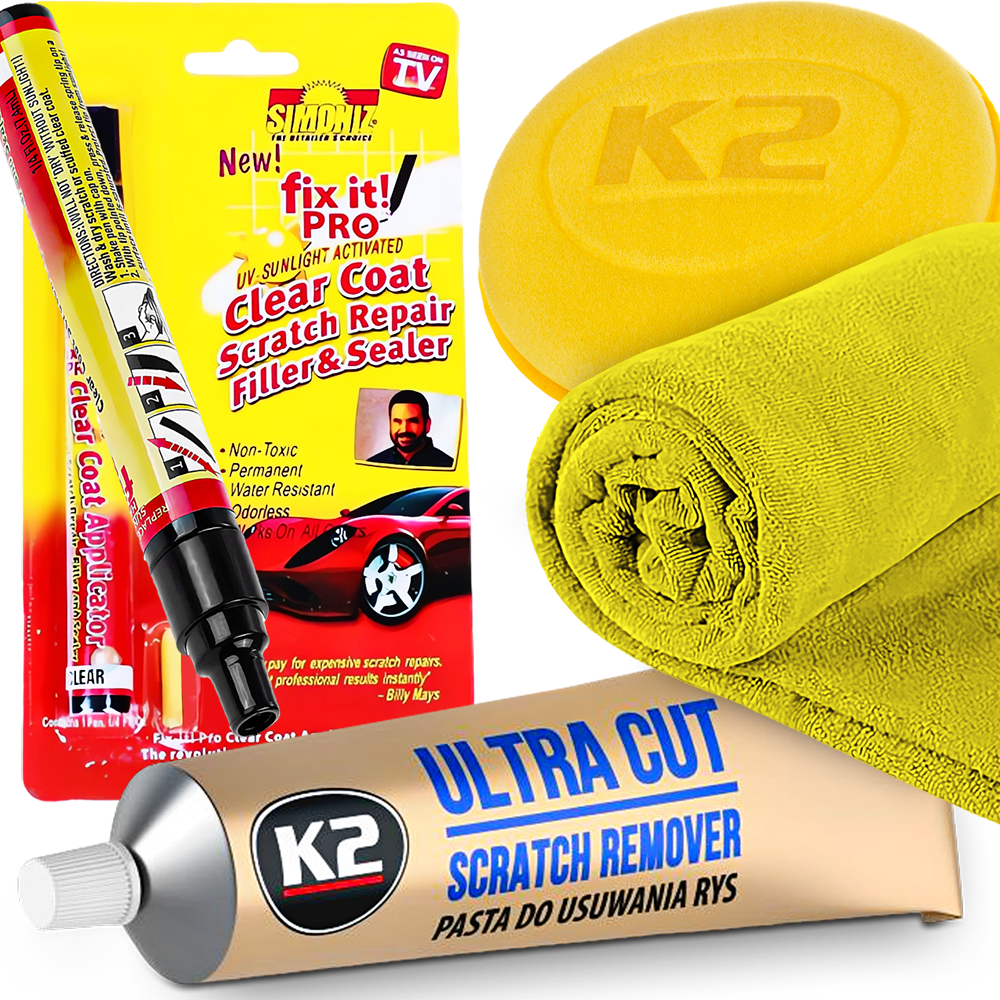 Zestaw Do Polerowania Lakieru i Usuwania Rys Pasta K2 Ultra Cut Aplikator