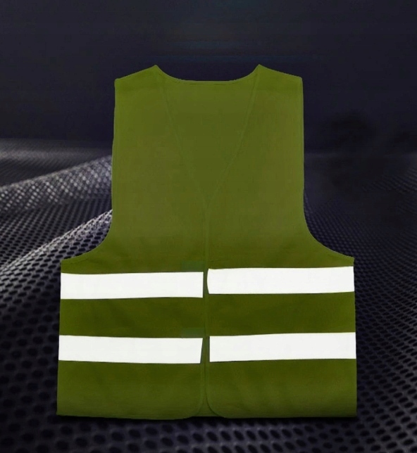 KAMIZELKA OSTRZEGAWCZA ODBLASKOWA SELEDYNOWA ROBOCZA