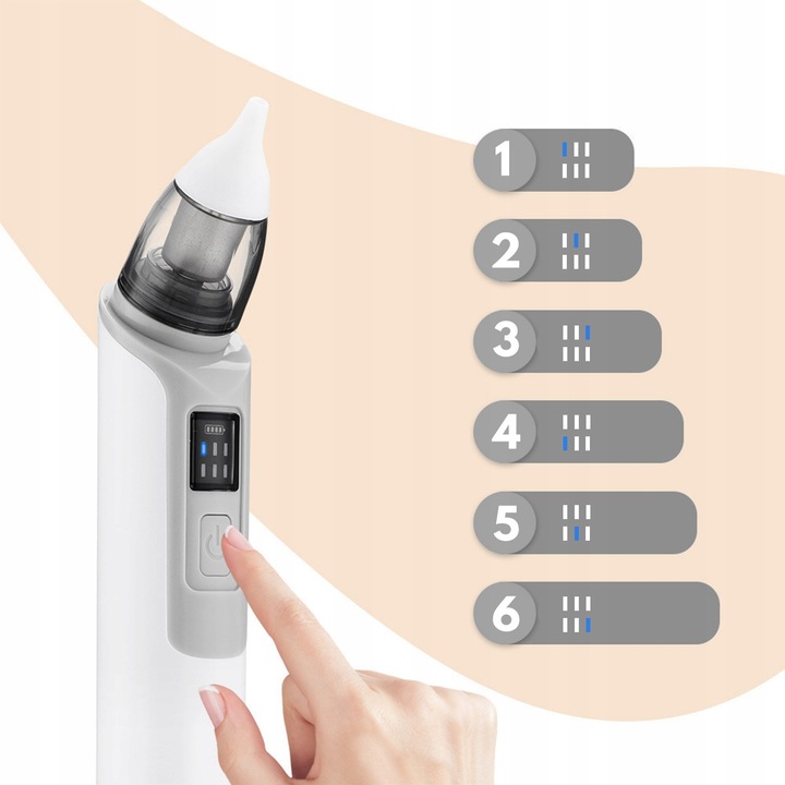 SPIRATOR DO NOSA USZU ELEKTRYCZNY ODKURZACZ ODCIĄGACZ KATARU REGULACJA MOC