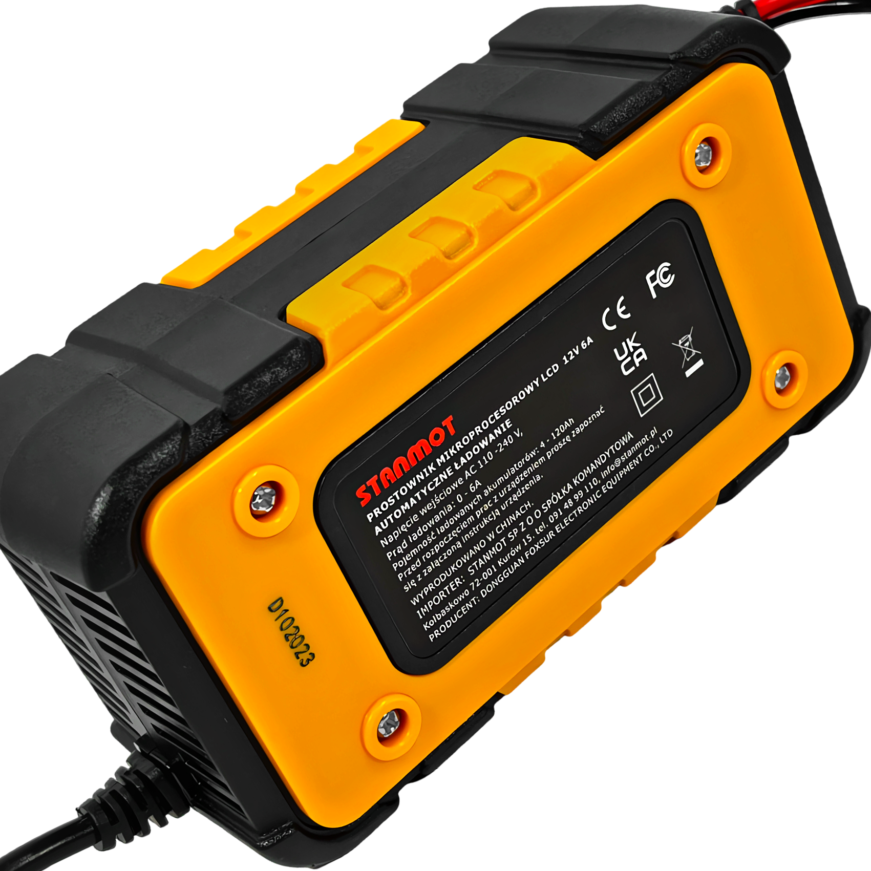 Prostownik Mikroprocesorowy 12V 6A LCD Ładowarka Do Akumulatora 120Ah AGM