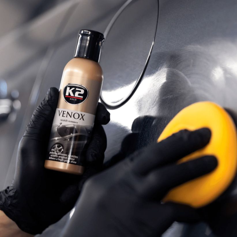 K2 Do Usuwania Rys Na Lakierze Pasta + Mleczko Aplikator + 4x Mikrofibra